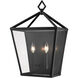Arnold 2 Light 20 inch Powder Coated Black Outdoor Wall Sconce